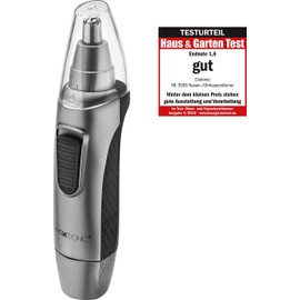 Clatronic NE 3595 Nasen-/Ohrhaarentferner inkl. Licht zur präzisen Körperpflege, Edelstahl-Scherkopf zur Reinigung abnehmbar