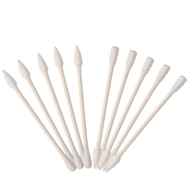 400 Pcs Cotton Swabs Double Precise Tips with Cardboard Sticks Cotton Disposable Buds for Makeup Cleaning Painting(Pointed and Spiral Head, Pointed and Round Head)