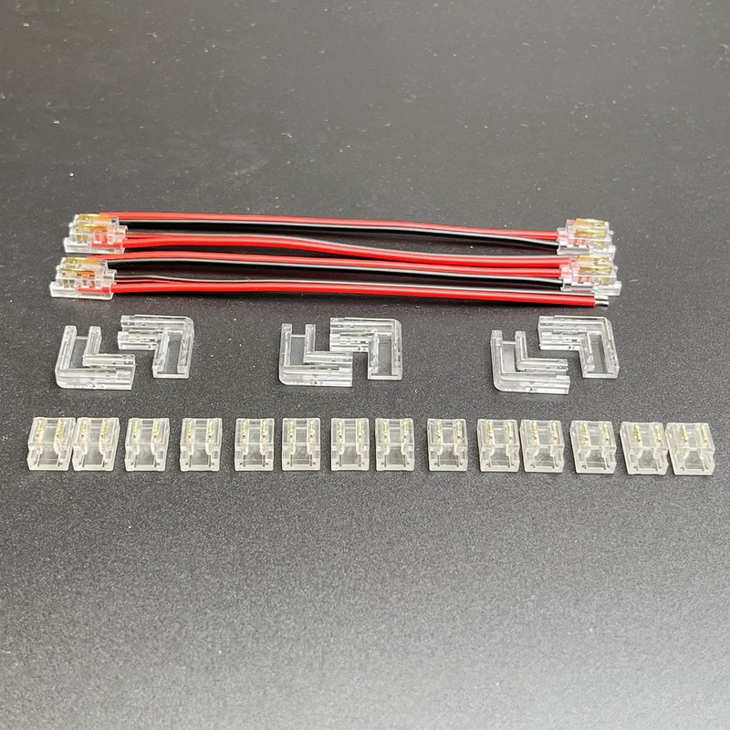 Clearhill 5mm 2Pin 24PCS Press-in Assembly COB LED Strip Connector