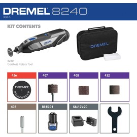 Robert Bosch Tool Corporation DREMEL CORDLESS ROTARY TOOL 12V Variable Speed with 5 Accessories
