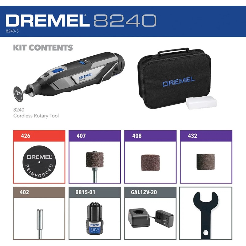 Robert Bosch Tool Corporation DREMEL CORDLESS ROTARY TOOL 12V Variable