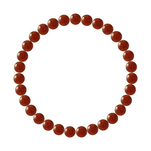 NÀGÀRJUNA - Red Agate Bracelet 6 mm – High Resistance