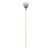 Superflex 54-Inch Wood Handled Poly Leaf Rake with 8-Inch Head