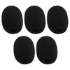 ECSiNG 5pcs Gaming Headset Microphone Pop Filter Foam Cover 28x40mmx10mm