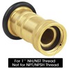 Fire Hose Nozzle 1" NH/NST Spray Jet Fog, 100 PSI