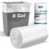 Charmount 8 Gallon Trash Bags, 50 Count Medium Garbage Bags