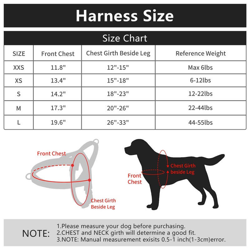 AIITLE No Pull Dog Harness with Soft Padded Handle, Reflective
