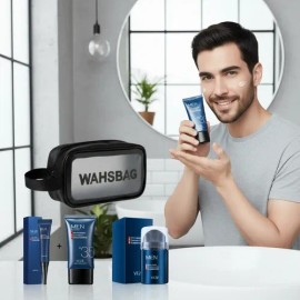 Skincare Contorno Ojos + Protector Solar + Hidratante Hombre