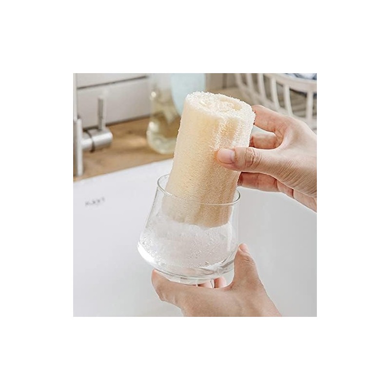 Esponja de Luffa Natural VIGAN (10 Unidades) Exfoliante para Ducha