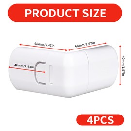 4 Pcs Fridge Lock,Baby Proof Cupboard Locks,for Children,Child for Kitchen Cupboards Drawers,Drawer Safety,for Draw Door,Proofing,Cabinets,Cabinet,Seal Replacement,Safe Corner,Refrigerator,Closet
