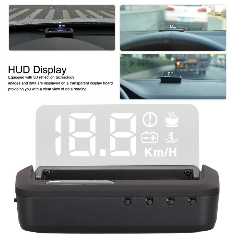 Car HUD Display Multifunction 3D Reflection Windshield Screen Projector for