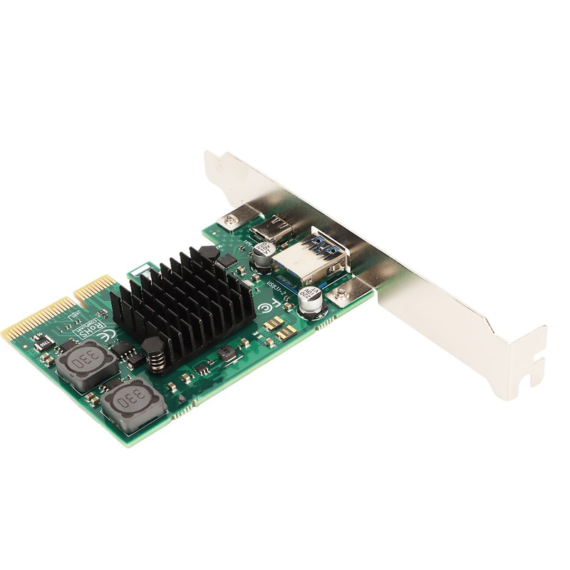PCIE to USB 3.1 Expansion Card Self Powered 2 Ports