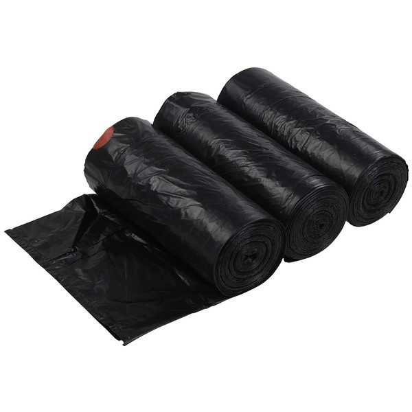 Xowine 6 Gallon Drawstring Trash Bags, 105 Counts Black Garbage