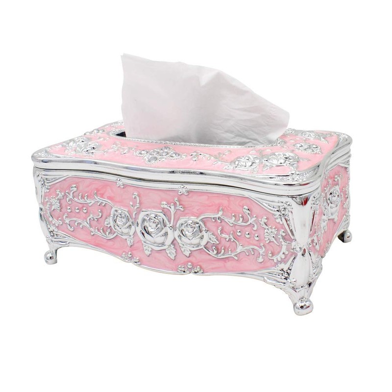 Vintage Tissue Box Holder Rectangular for Car Kitchen Table Bedroom
