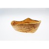 Olive Wood Ovale rustikale Schüssel für Salat/Obst, Holz, Getreide/Natur, 24