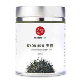 Senbird Premium Gyokuro, Japanese Shade Grown Green Tea - Isshin From Kyoto Japan - Imperial Loose Leaf Green Tea In Airtight Tea Tin (1.76oz/50g)
