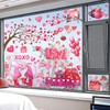 Mauts 9 Sheet Valentines Day Decor,Gnomes Valentines Window Clings, Reusable