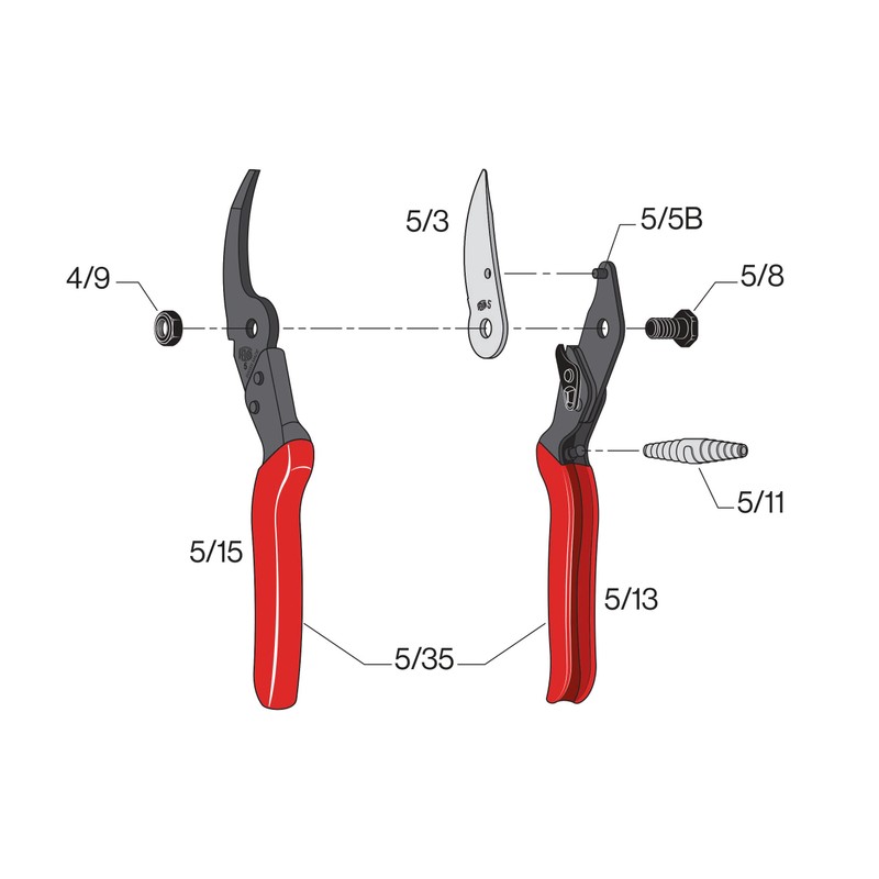 Felco F5 Pruning Shears – 8.9" Swiss-Made Garden Clippers with