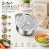 2-in-1 Stainless Steel Rice Washing Bowl with Grater – Side-Drain