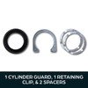 SUMMIT DOORWARE Storefront Door Cylinder Guard | Storefront Lock Guard