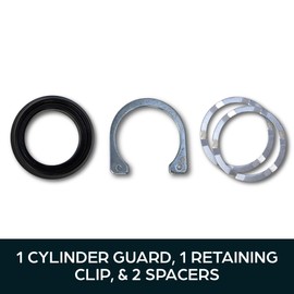 SUMMIT DOORWARE Storefront Door Cylinder Guard | Storefront Lock Guard for Maximum Security | Replacement for MS4043 in Durable Duronotic Finish