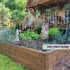 Junflying Bird Netting for Garden, 7.5X100 FT, 1/2“ Mesh, Strong