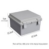 Junction Box IP65 Waterproof Enclosure Outdoor Cable Connectors Plastic Case(150x150x90mm,Pack
