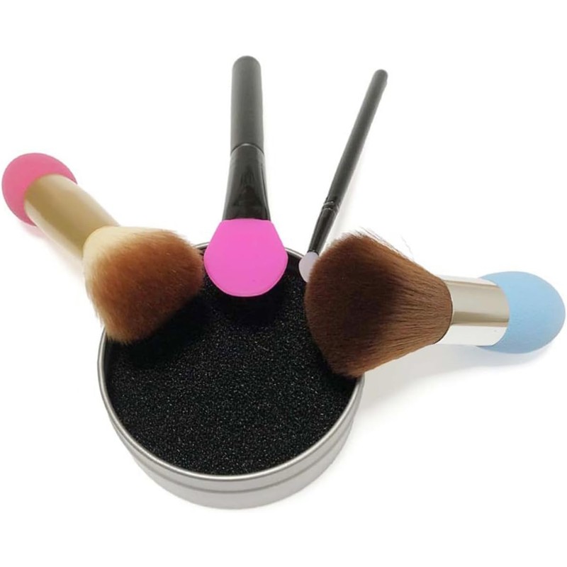 FOMIYES 1Juego Esponja Limpiadora de Brochas de Maquillaje Kit Caja