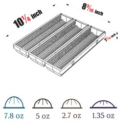 Coffee Pod Drawer Organizer for Nespress Vertuo Capsule,Nespresso pod holder,Magnetic Connect Black-3Pack