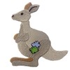 Kangaroo Patch Embroidered Applique Iron On Sew On Emblem