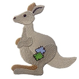 Kangaroo Patch Embroidered Applique Iron On Sew On Emblem
