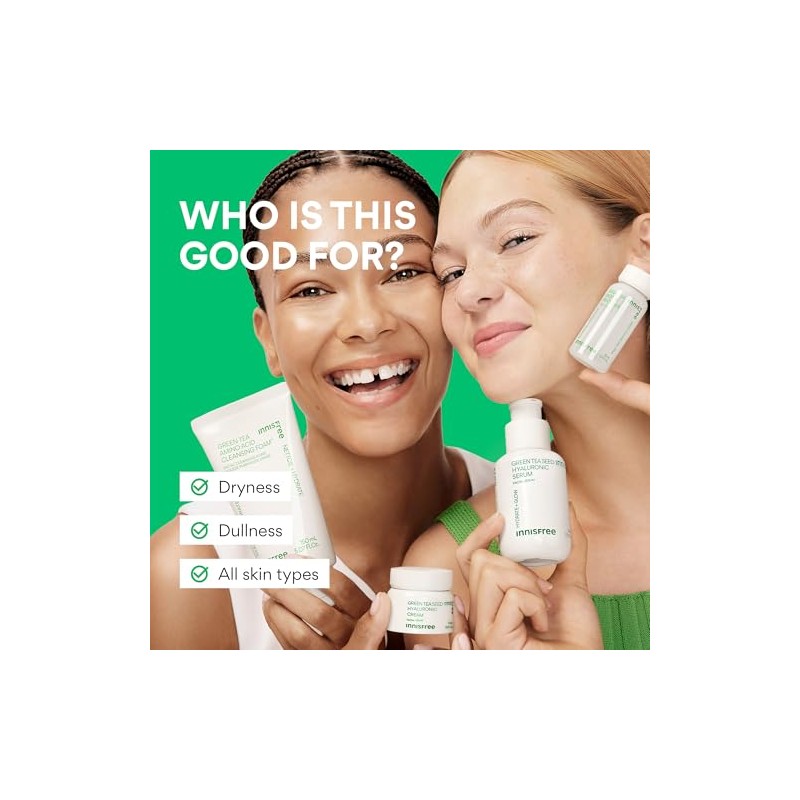 innisfree Hydration Heroes Green Tea Skincare Routine Set: Hydrate &