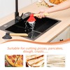 2Pcs Durable Axe Pizza Wheel Slicer Sharp Non-Slip Stainless Steel