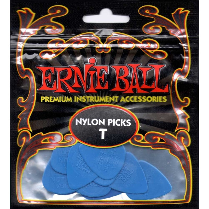 Ernie Ball Nylon Guitar Picks, Thin, 12-pack (P09135)