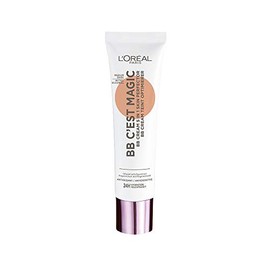 L'OrÃ©al Paris 5-in-1 Wake Up And Glow C'est Magic BB Creme, Universal-Teint-Perfektion, 24 Stunden/PS, 20 Mittel, dunkel
