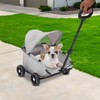 Pet Stroller, Portable Folding Dog Cart Freestanding Small Dog Stroller