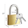 Cieex 8 Pieces Padlock Small Locks with Key 30mm Brass