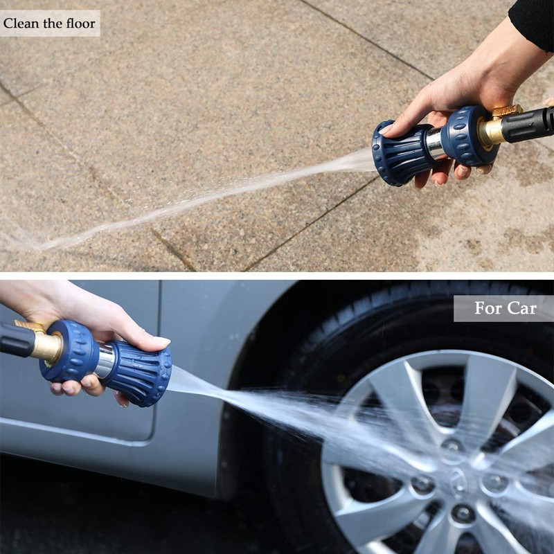 HOSUN Garden Hose Nozzle, Fireman Style Hose Nozzle, Heavy Duty