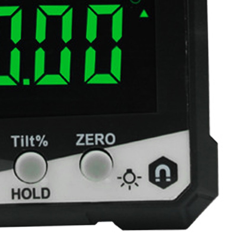 Digital Inclinometer 4x90° Measurement IP54 LCD Screen Magnetic Digital Display