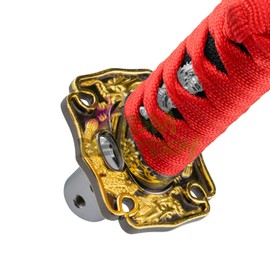 JDMBESTBOY Samurai Sword Red Black Shift Knob Shifter Alloy Katana Adapters Universal 15cm
