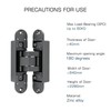 RONESS Concealed Hinge, Invisible Hinge, Hidden Door Hinge, Butt Hinge,