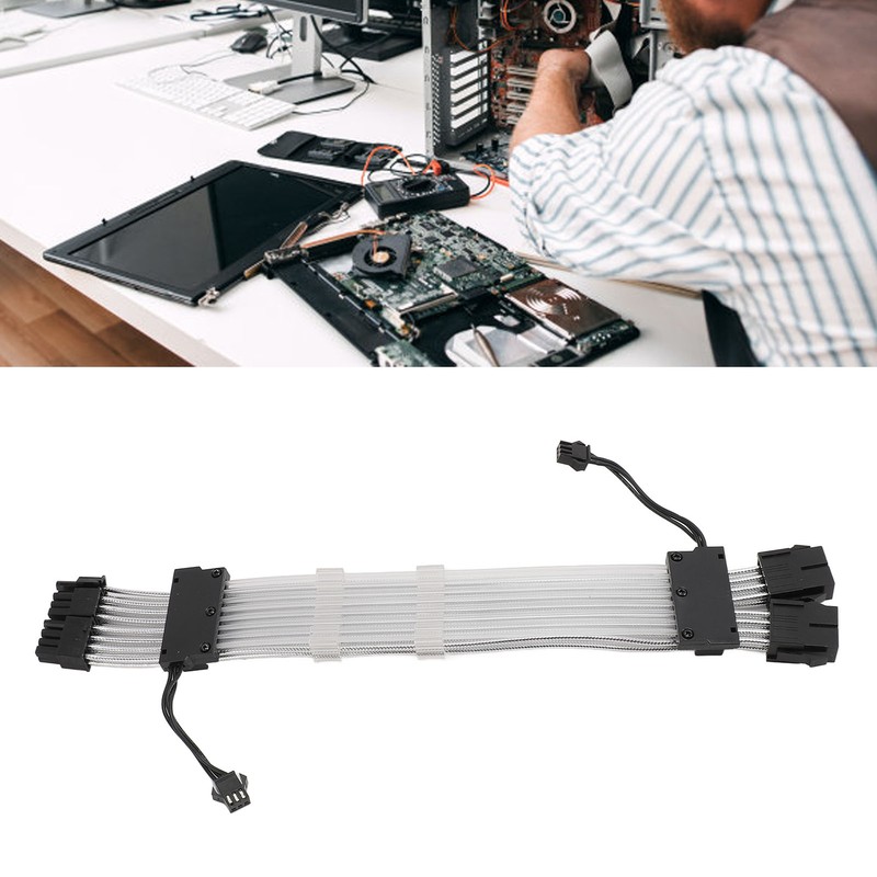 RGB PSU Cables ARGB GPU Power Supply Cable 2x8 Pin