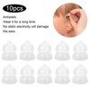 10Pcs Silicone Eartips Double Layer Washable Design Antistatic Detachable Earbud