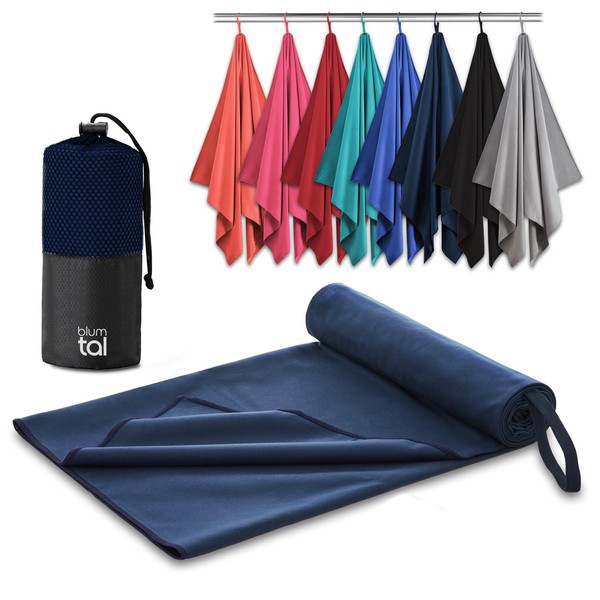Blumtal microfibre towel set, hand towels, ultra light, compact and