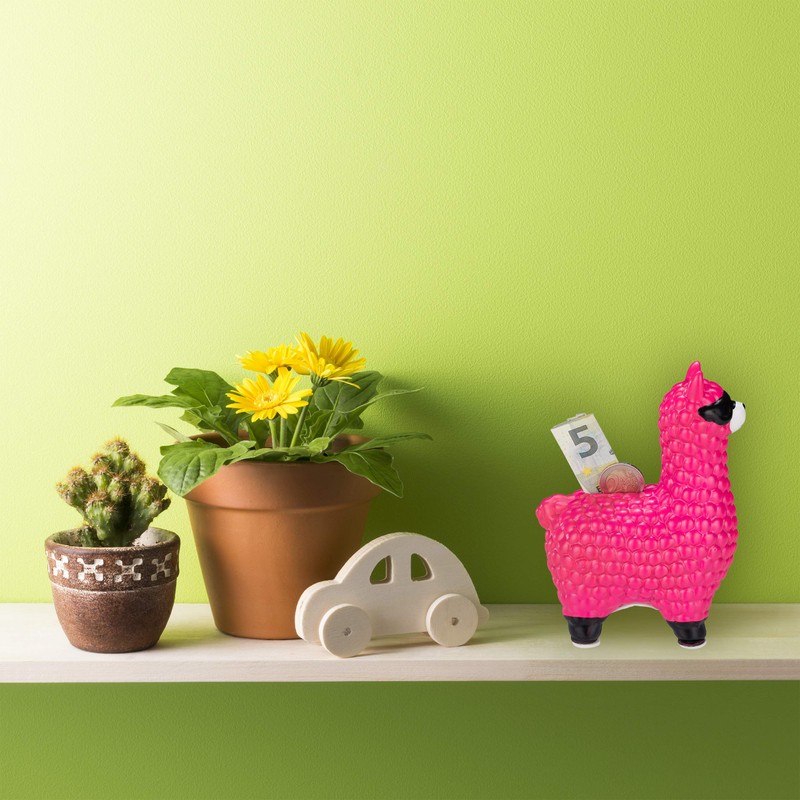 Relaxdays Lama Money Box with Sunglasses, Gift Idea & Decoration,