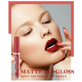 Lápices Labiales Mate De Larga Duración, 3 Piezas Lápices Labiales Líquidos De Terciopelo Brillo De Labios Lápiz Labial Impermeable, Cosméticos Maquillaje Regalos (C, M)
