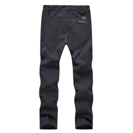 Rdruko Women's Waterproof Snow Pants Ski Snowboard Hiking Softshell Fleece Insulated Winter Pants(Black, CA S)