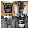 Universal Car 3-Layer Mesh Organizer Bag, Auto Seat Back Net