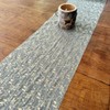 Sage Green And Gold Vine Table Runner, Flower Covering Table