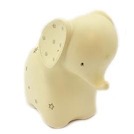 Bambino by Juliana Resin White Elephant & Stars Money Box